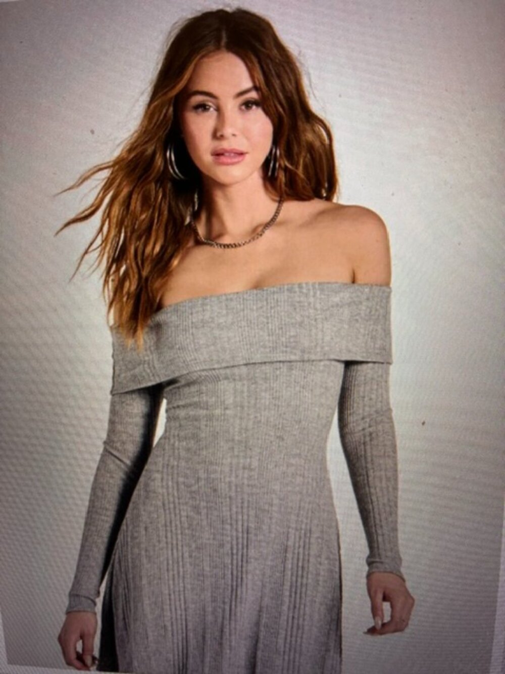 New Windsor Off-The-Shoulder A-Line Mini Dress